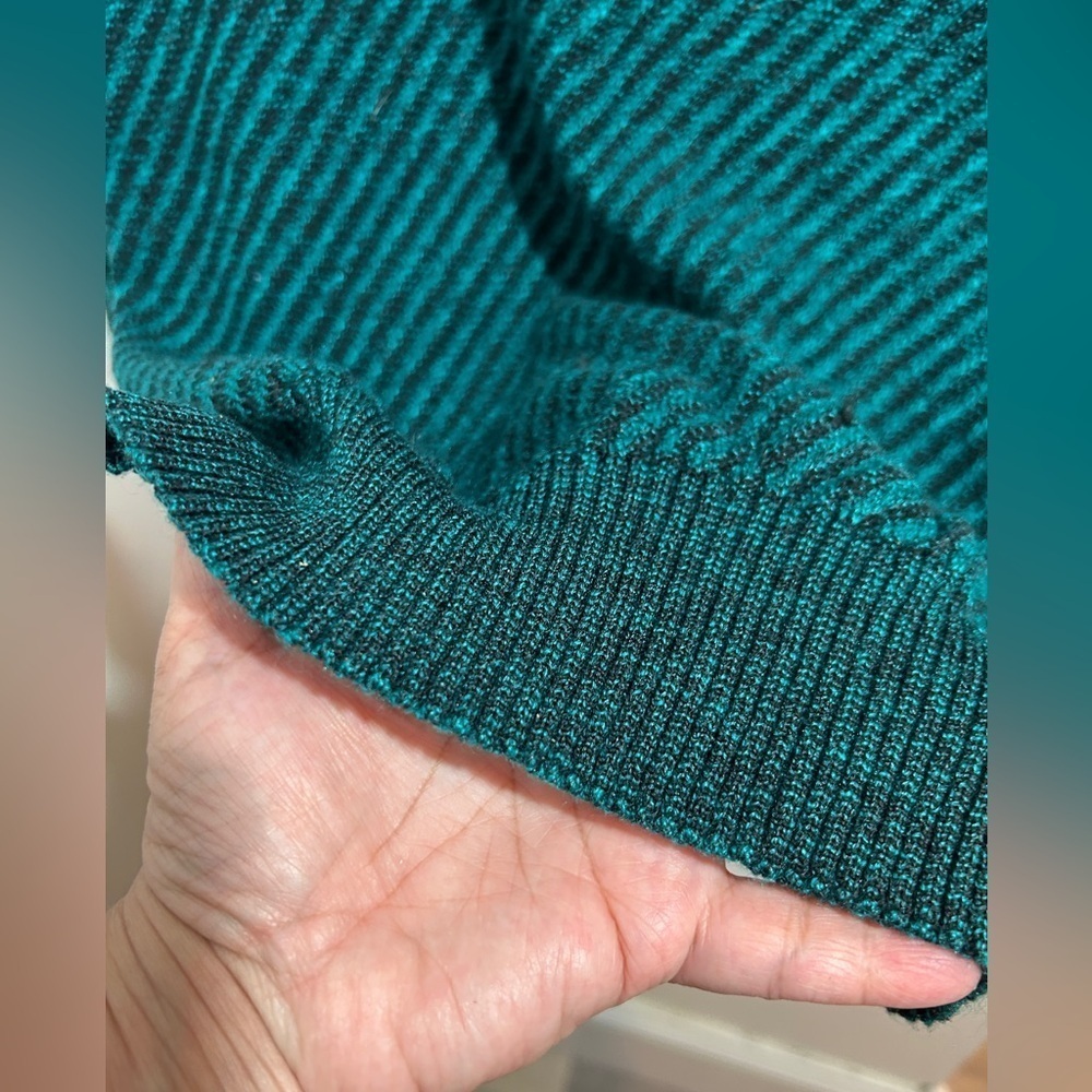 Vintage Aristocrat Green Knit Sweater with Polo Collar Size M - Picture 4 of 5